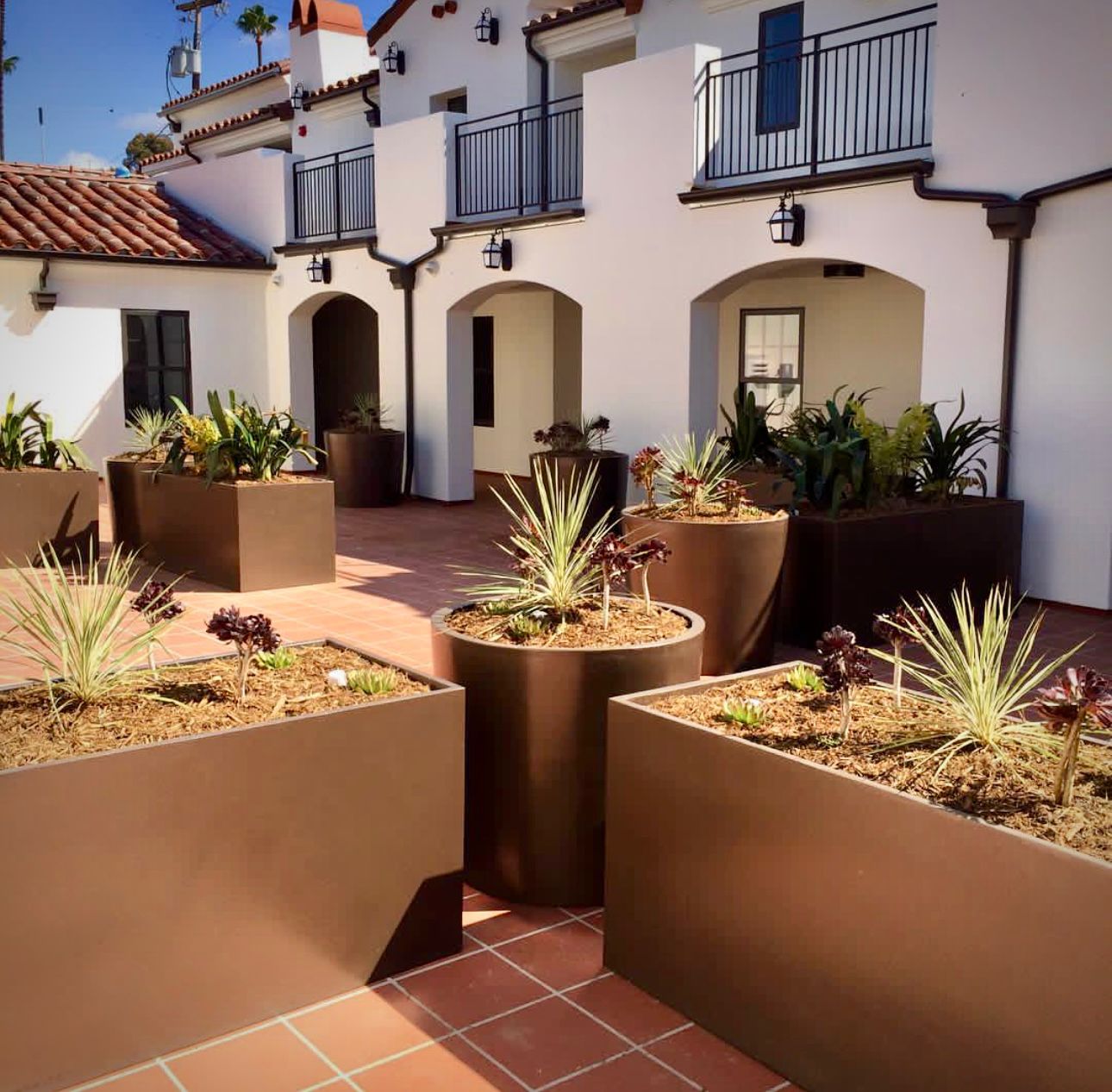 Beautiful Fiberglass Outdoor Planters