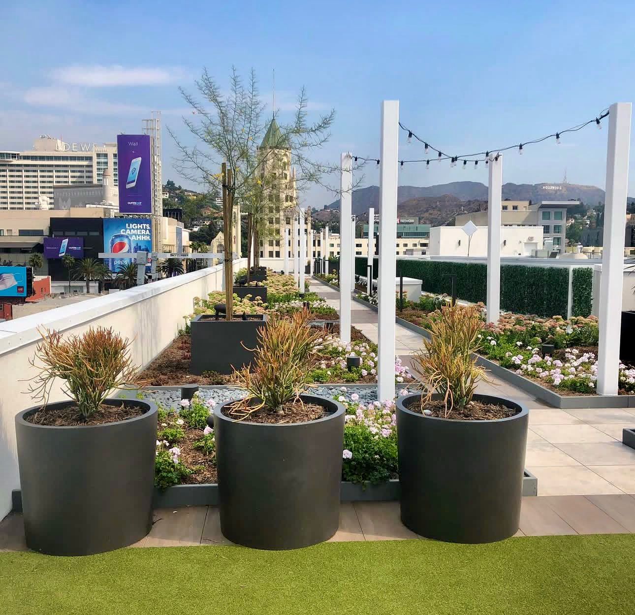 Cilinder Fiberglass Planter