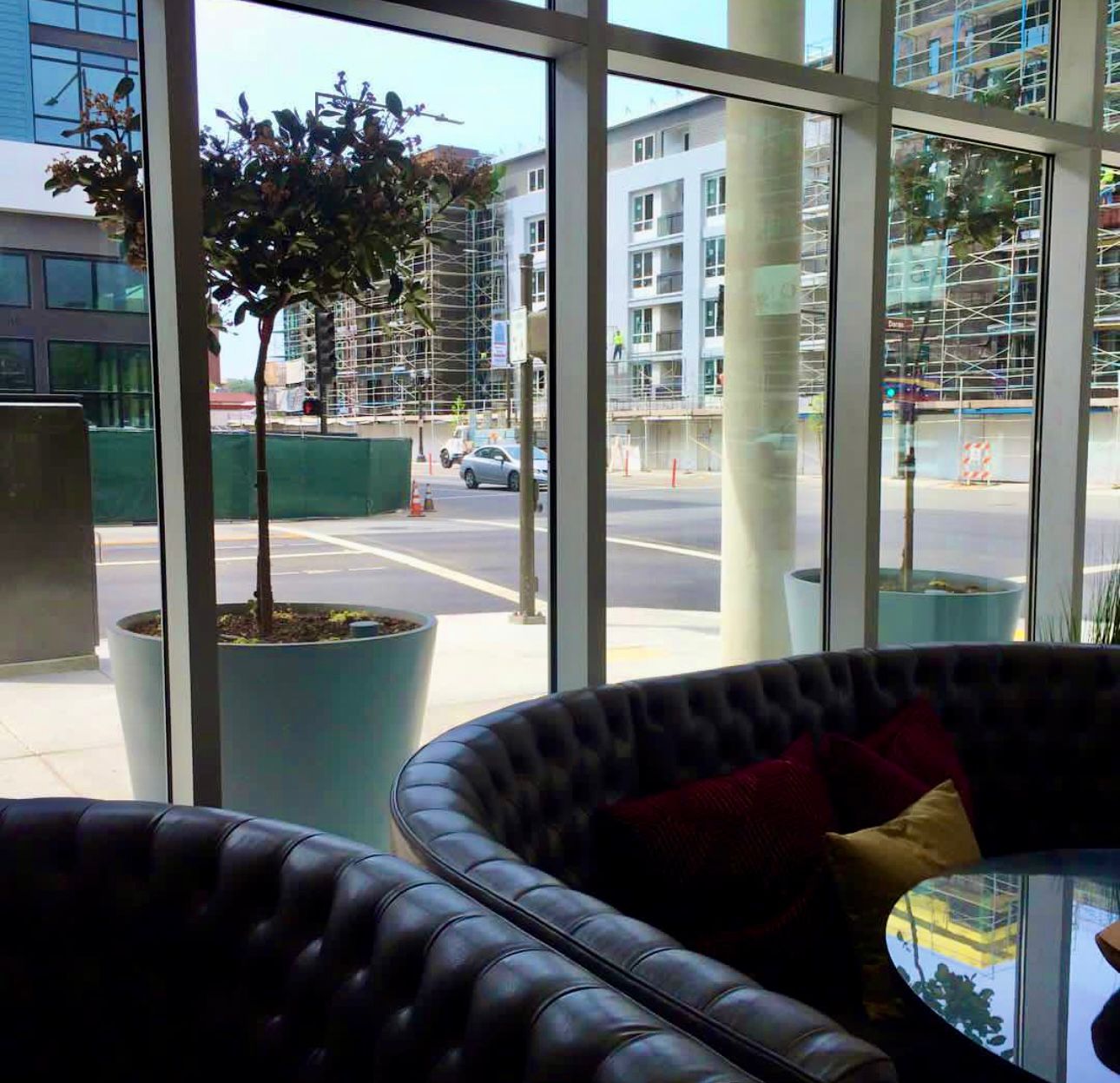 Sidewalk Fiberglass Planters